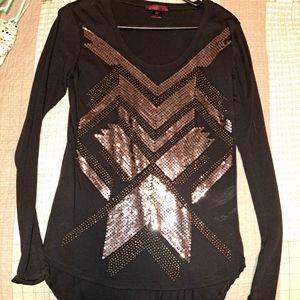 Dressy Rock and Roll Cowgirl long sleeve top